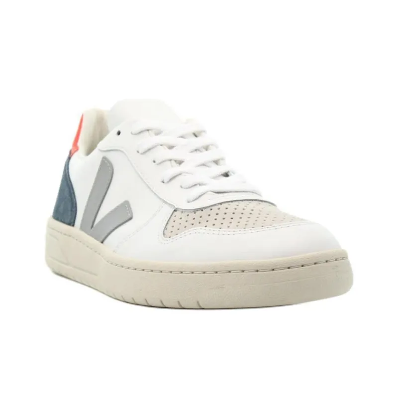 VEJA V 10 Lace Up 'White Oxford Grey'-2