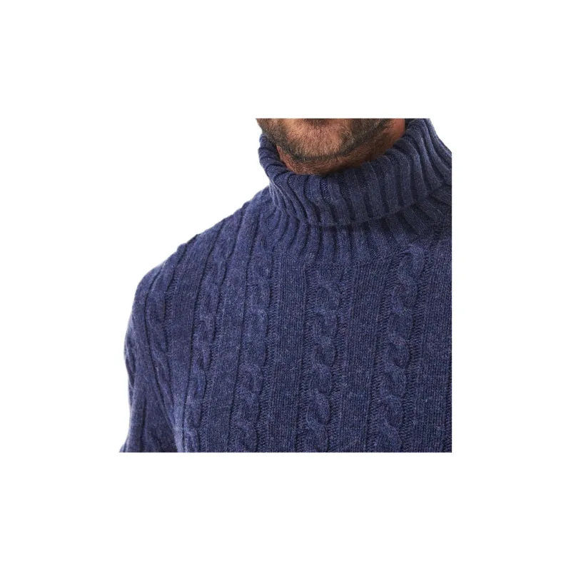 BARBOUR FW24 Knitwear Men's Dark Color Denim-4
