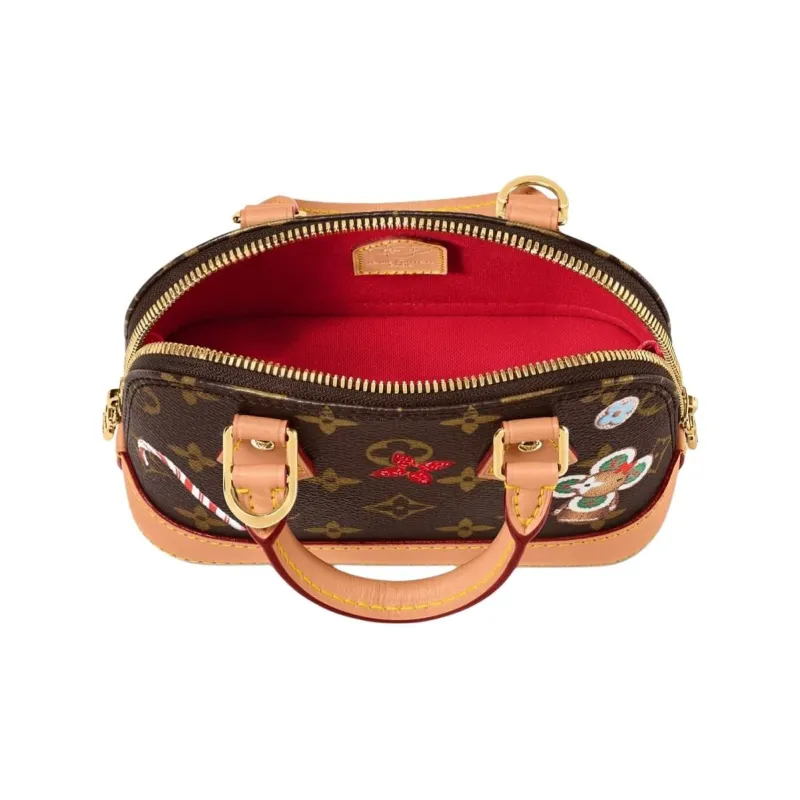 LOUIS VUITTON Nano Alma Monogram/Candy Red-3