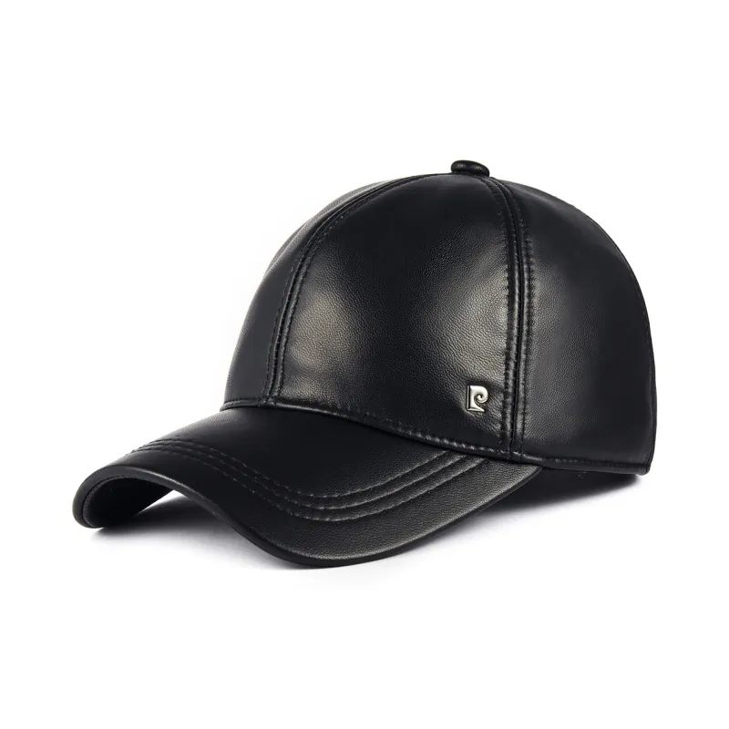 PIERRE CARDIN Sheepskin Baseball Caps Men's-0
