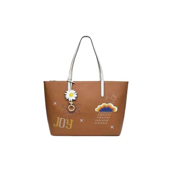 RADLEY Cow Leather Tote Bag Shopping Bag Handbag Shoulder Bag Large Size Women's Brown
