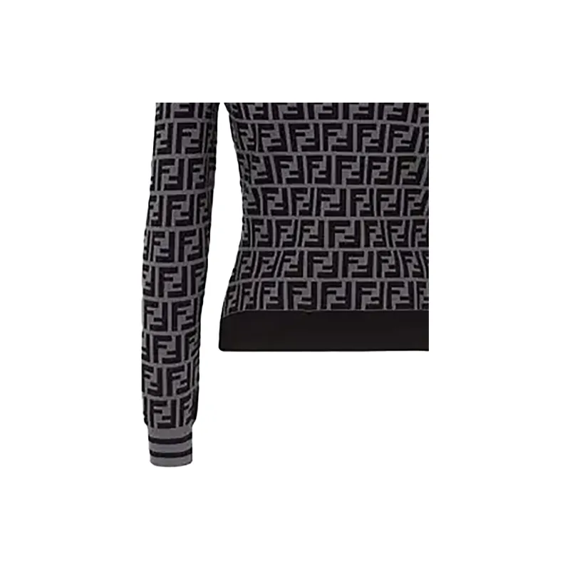 FENDI Knitwear Women's Black Gray Color-6