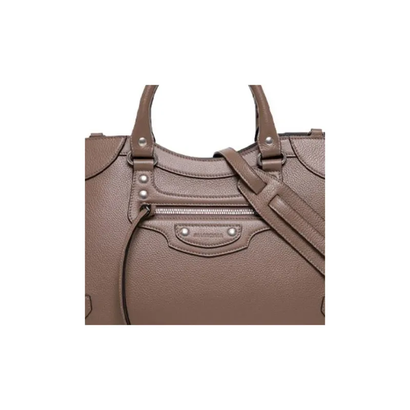 Balenciaga PU Handbag Women's Taupe-2