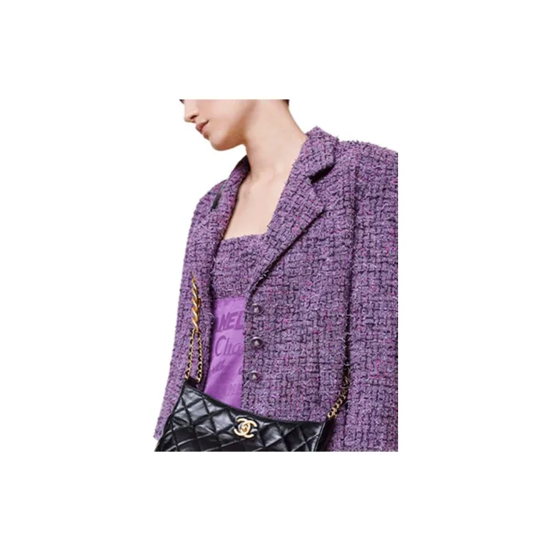 CHANEL SS22 Jackets Coats Women's Purple-5