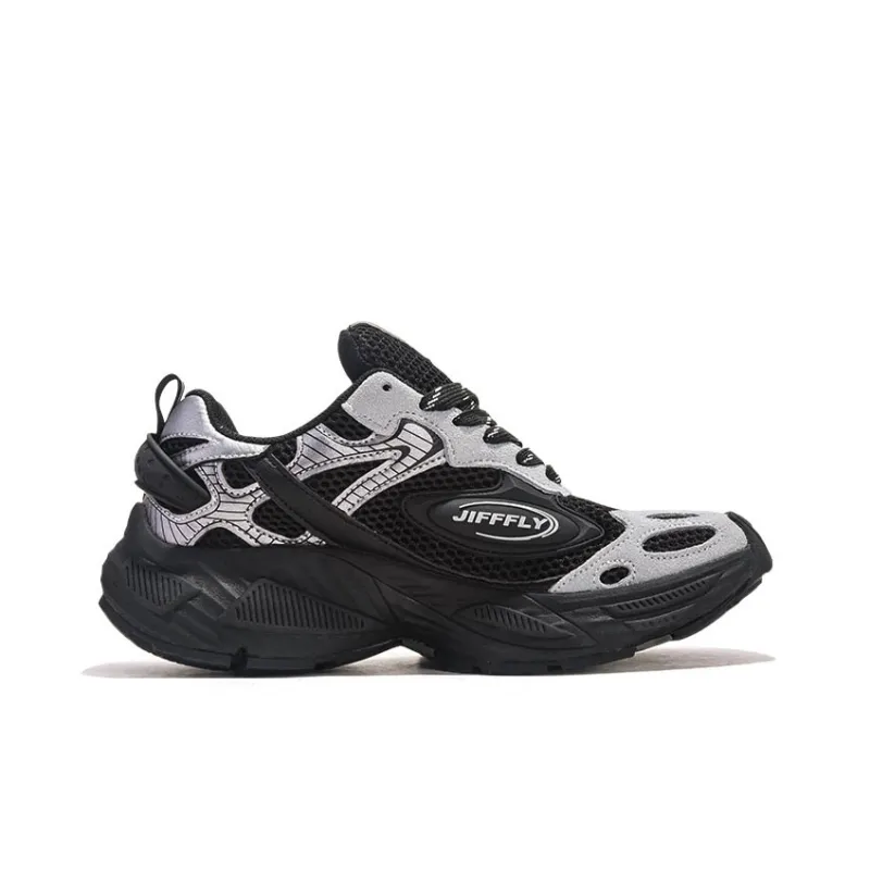 Jifffly Cushioned Slip-Resistant Breathable Lightweight Height Increasing Low-Top Chunky Sneakers Unisex-36