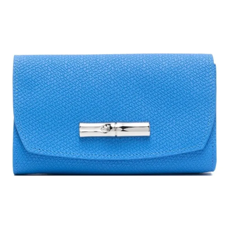 LONGCHAMP Cow Leather Wallet Women's Cobalt Blue-0