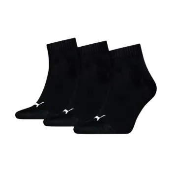 PUMA QUARTER Ankle Socks Unisex 3 Pack Black