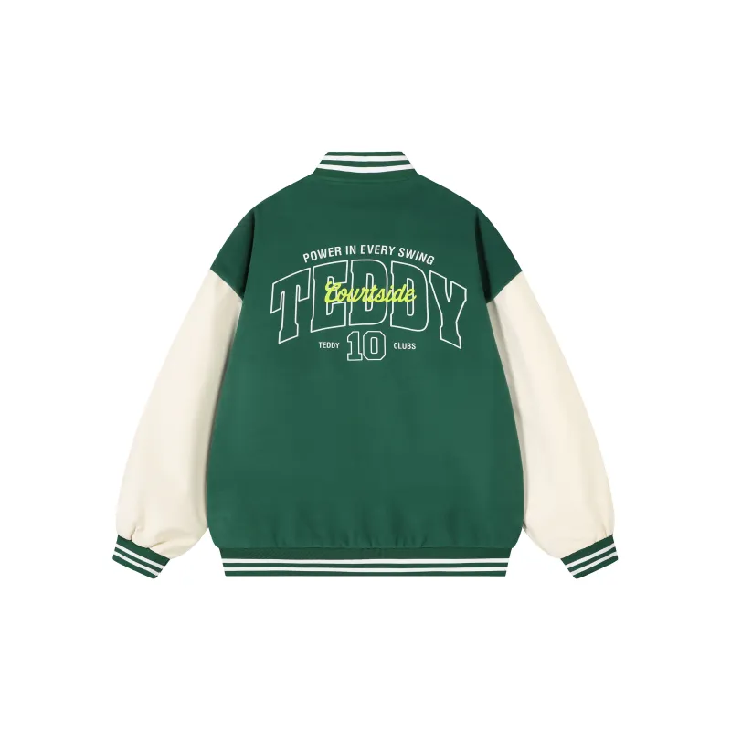 Teddy Bear Collection Baseball Jacket Coat Unisex-3