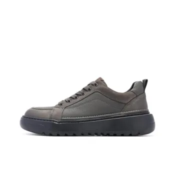 Satchi Cushioned Wear Resistant Lightweight Breathable Slip Resistant Low Top Skateboard Shoes Men's Dark Gray 4.5cm