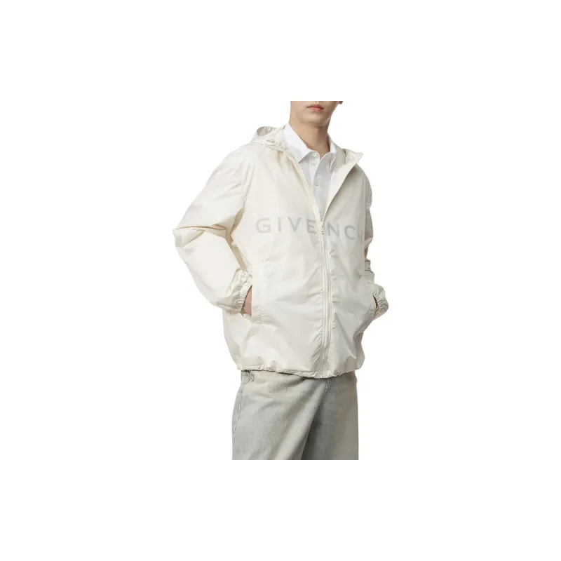 Givenchy Logo Printed Hooded Windbreaker-5