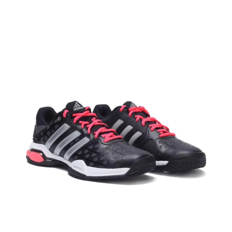 Adidas Barricade Anti-Slip Wear-Resistant Low-Top Tennis Shoes Men's Black-1