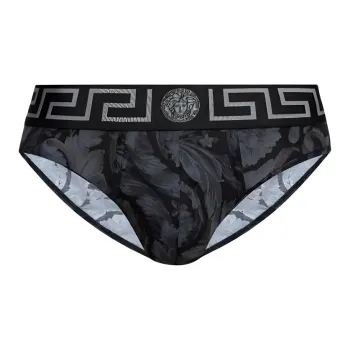 VERSACE Barocco-Printed Elasticated Waist Brief