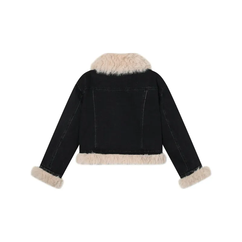 PAZZO Vintage Versatile Cropped Puffer Jacket Women's Black-1