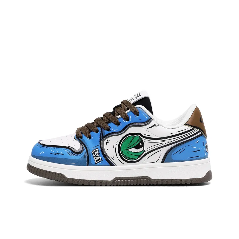 Pepe The Frog Cushioned Wear-Resistant Breathable Low-Top Skateboard Shoes Unisex-24