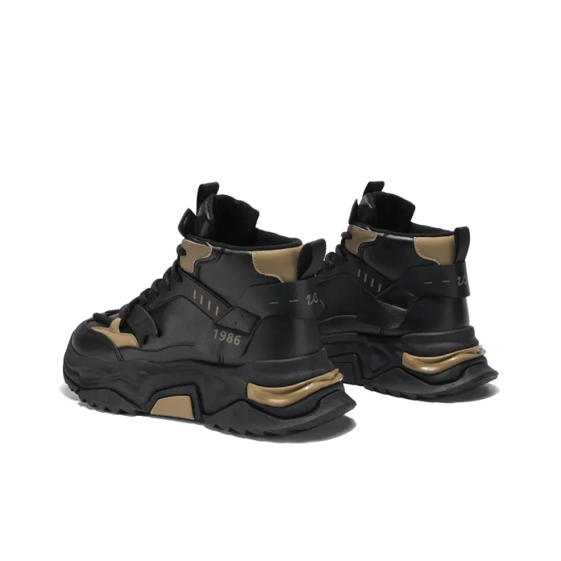 HACKBUTEER High Top Chunky Sneakers Men's-14