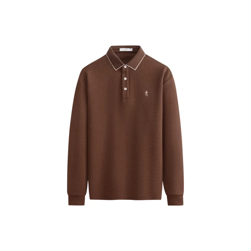 Dance With Wolves Polo Shirt Men's Brown-0