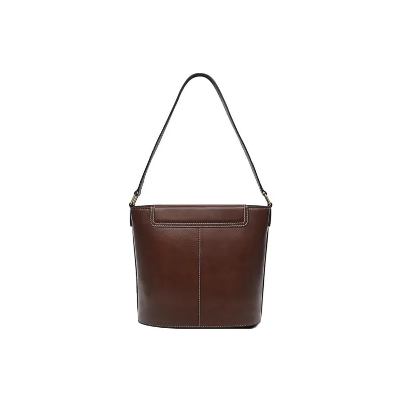 RADLEY Sheepskin Bucket Bag, Handbag, Shoulder Bag, Crossbody Bag Women's Brown-1