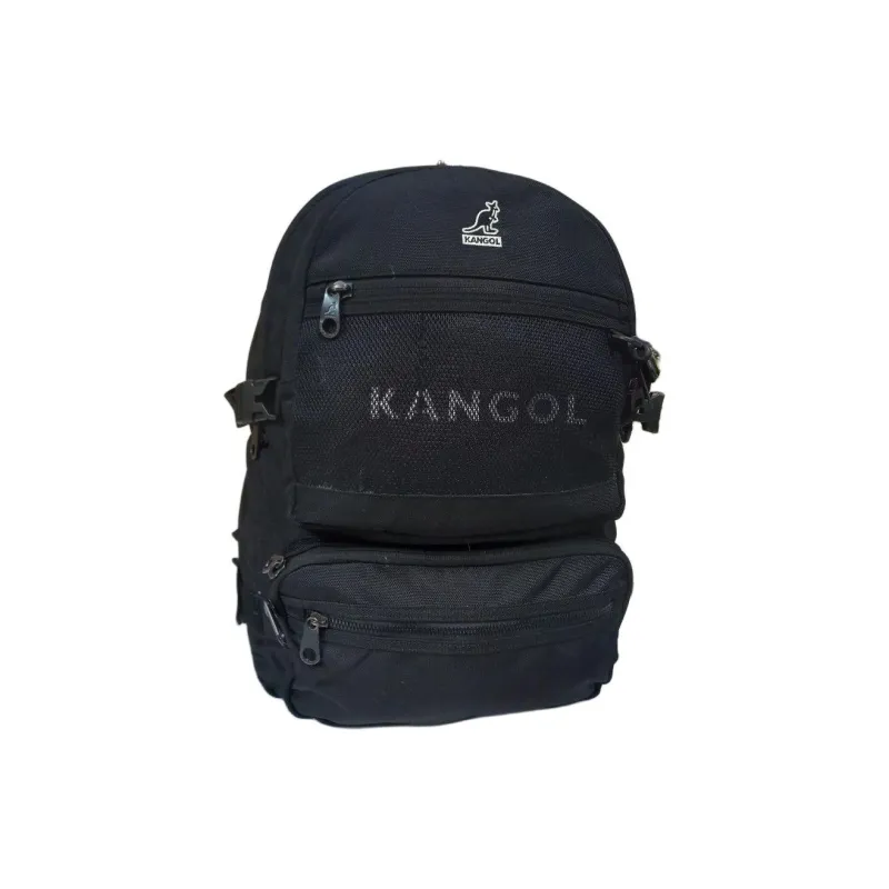 KANGOL Nylon Backpack Unisex Black-1