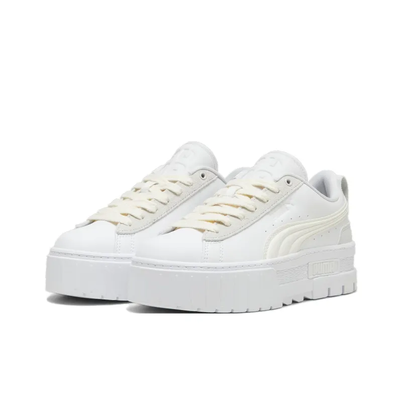 PUMA Maze Anti Slip Wear Resistant Low Top Skateboard Shoes Women's White-2