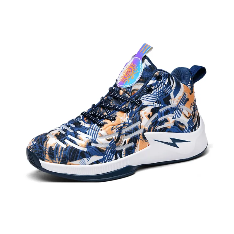 Wooden Rabbit Anti Slip Wear Resistant High Top Basketball Shoes Unisex-11