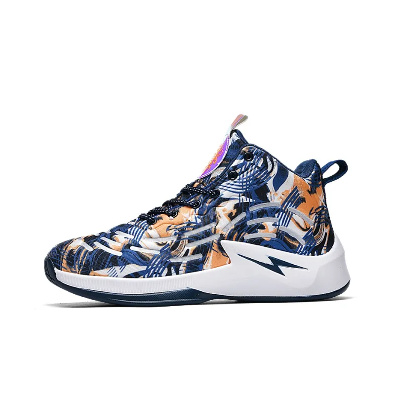 Wooden Rabbit Anti Slip Wear Resistant High Top Basketball Shoes Unisex-10