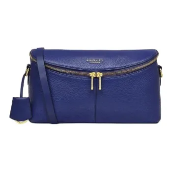 RADLEY Cow Leather Shoulder Bag Crossbody Bag Medium Size Women's Blue