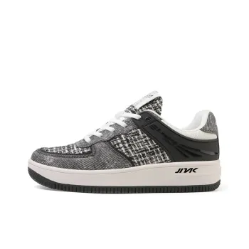 Lin Feng Cushioning Low Top Skateboard Shoes Unisex Denim Gastrodia Black
