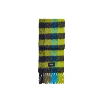 COACH Alpaca Knit Scarves Unisex Green