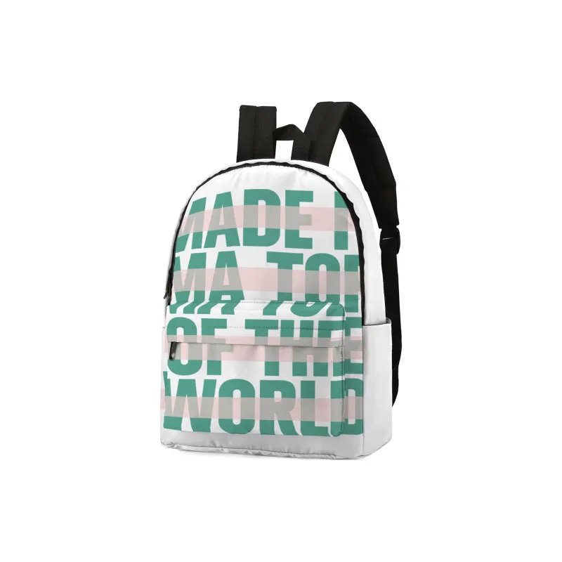 ONRF SOUNDBYTE Collaboration Polyester Water Repellent Backpack Medium Size Unisex White-26