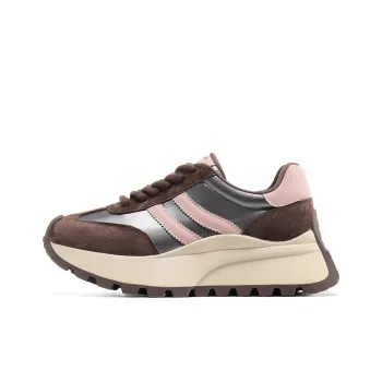 C°BANNER Lightweight Anti Slip Low Top Chunky Sneakers Women's Coffee