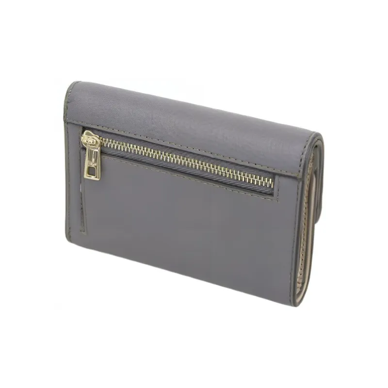 Furla Primula Leather Wallet Small Size Women's Gray-2