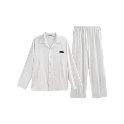 Same Language Pajama Set Men's Pure White