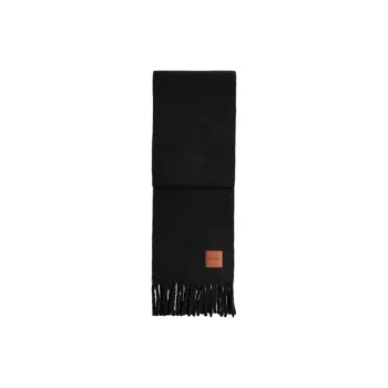 COACH Alpaca Knit Scarves Unisex Black