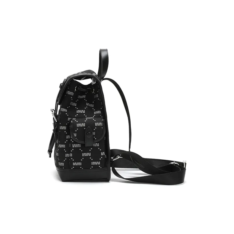 SEPTWOLVES Polyester Backpack Regular Women's Black-3