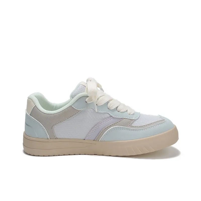 Binya Non slip Lightweight Low Top Skateboard Shoes Women's Blue-1