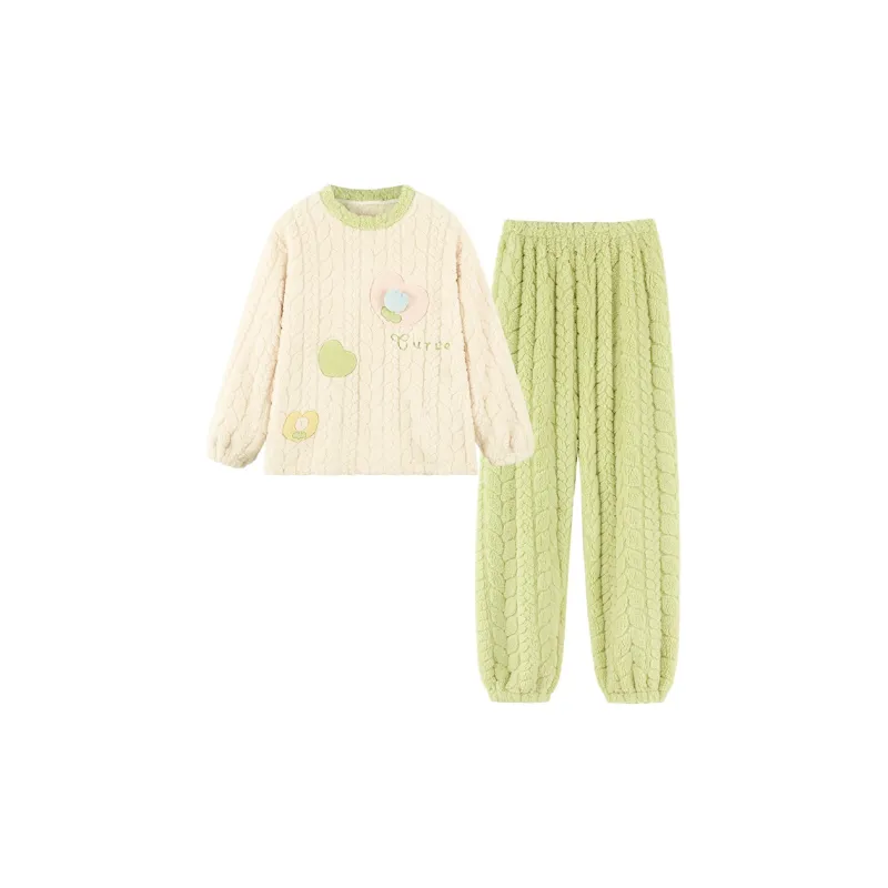 Sleeping Beauty Pajama Set Women's Light Green-0