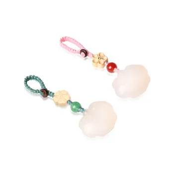 OSSINMI Chalcedony Keychains Unisex