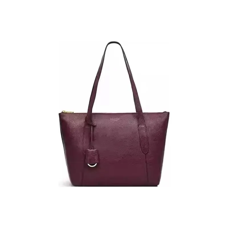 RADLEY Cow Leather Tote Bag Shopping Bag Shoulder Bags Medium Size Women's Red Brown-0