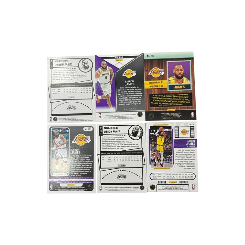 PANINI LeBron James Lakers LeBron James Multi Collection Refractor Basketball Card Rare Sports Cards 6 Pcs-1