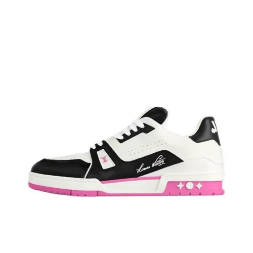 LOUIS VUITTON Trainer Low Top Skateboard Shoes Women's Pink