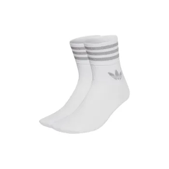 Adidas Originals Mid Calf Socks Unisex 2 Pack White