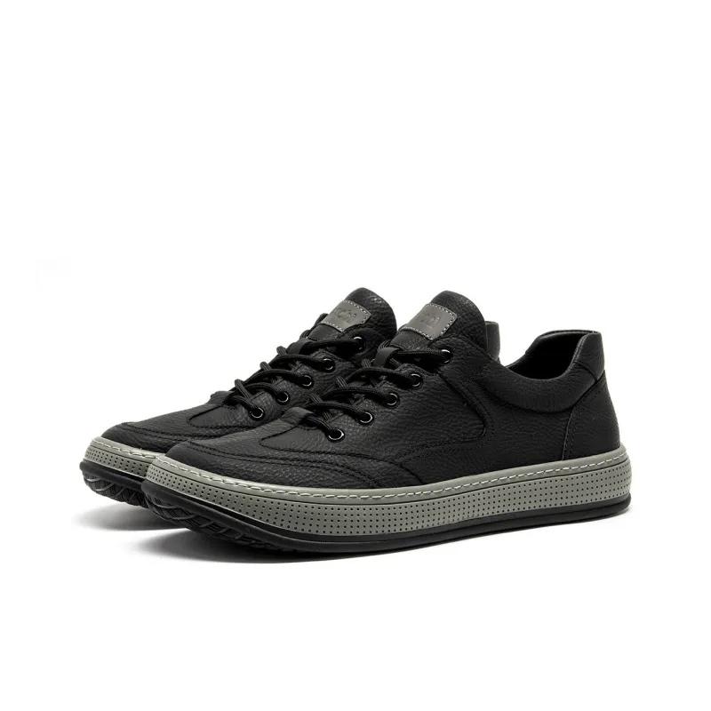 Satchi Low Top Skateboard Shoes Men's Black-1