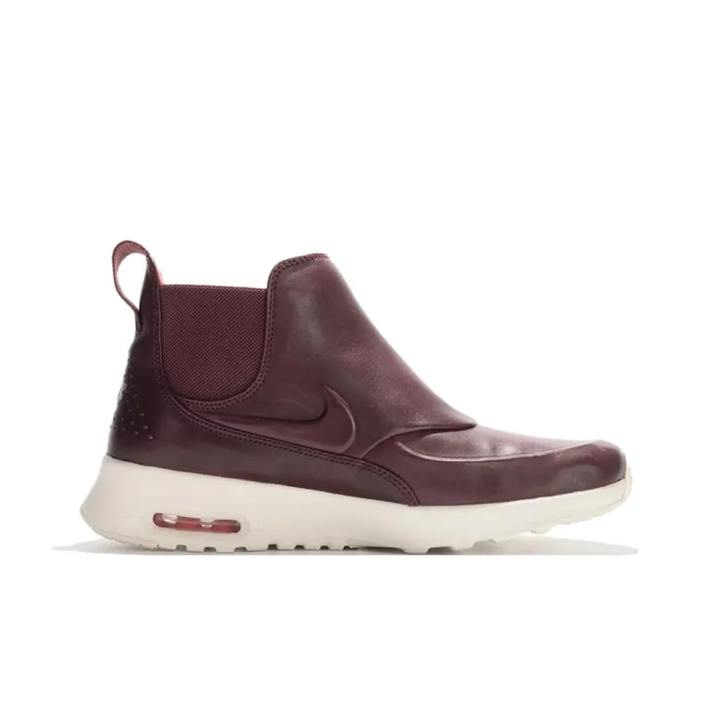 Nike Air Max Thea Wear-Resistant High-Top Casual Shoes Unisex Cherry Red-1