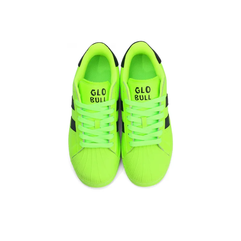 GLO BULL Skateboard Shoes Unisex Low Top Neon Green-3