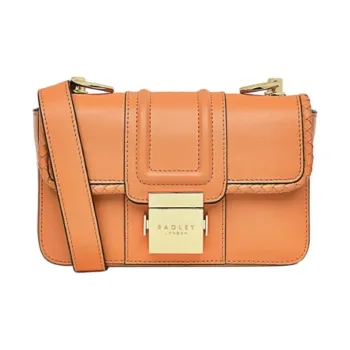 RADLEY Cow Leather Shoulder Bag Crossbody Bag Small Size Women's Bright Orange