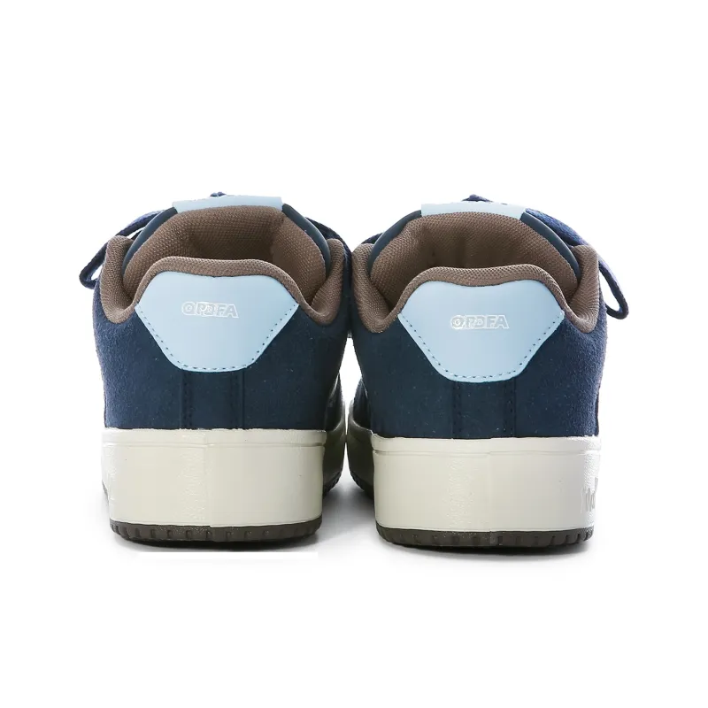 Lovely You Durable Lightweight And Breathable Low Top Skateboard Shoes Women's Dark Blue-3