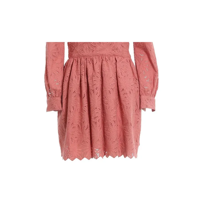 MICHAEL KORS FW22 Long Sleeved Dress Women's Red-5