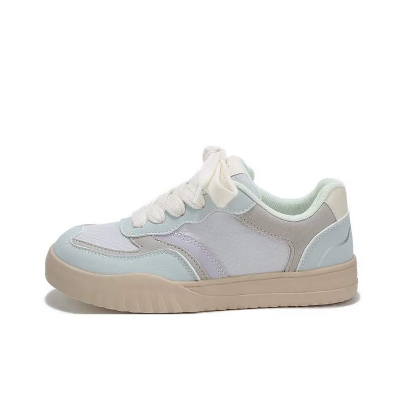 Binya Non slip Lightweight Low Top Skateboard Shoes Women's Blue-0