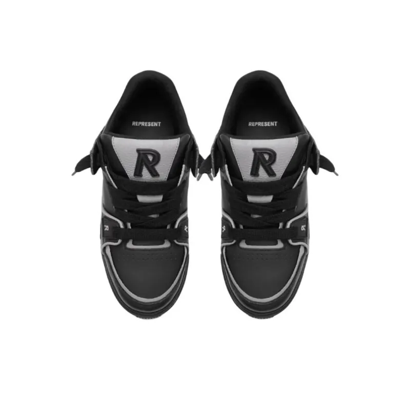 REPRESENT Studio Low Top Skateboard Shoes Men's Black Gray-3