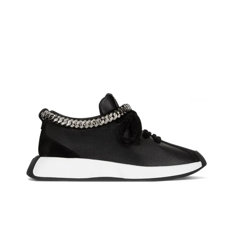 Giuseppe Zanotti/GZ Fero Cushioned Wear-Resistant Breathable Lightweight Low-Top Casual Shoes Women's Black-1